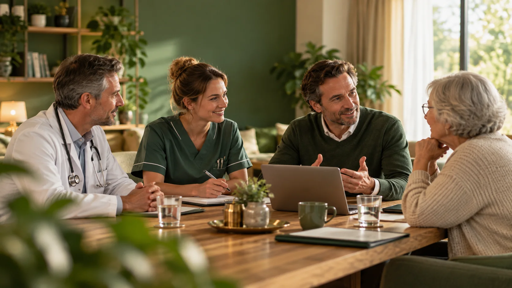 Overleg tussen mentor en zorgprofessionals
